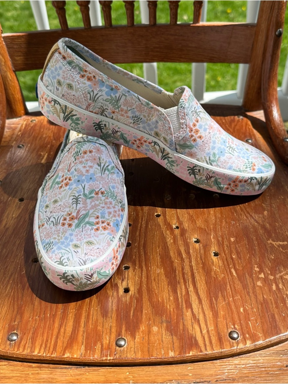 Keds X Rifle Paper Co Double Decker Slip-On Sneakers